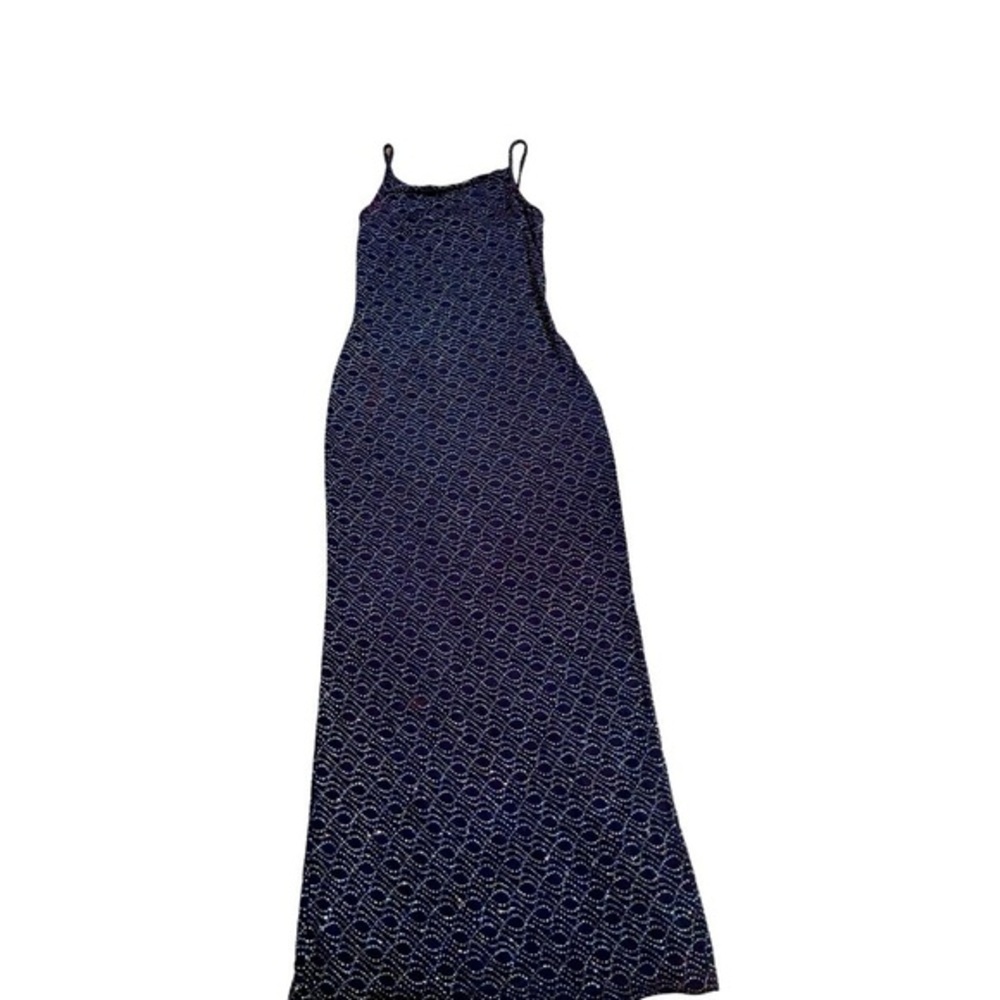 VTG 90s Y2K‎ JUMP SLIP ON DRESS GLITTER sz9/10